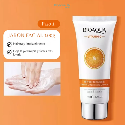 Kit Skincare Vitamina C Antimanchas Aclarante Bioaqua