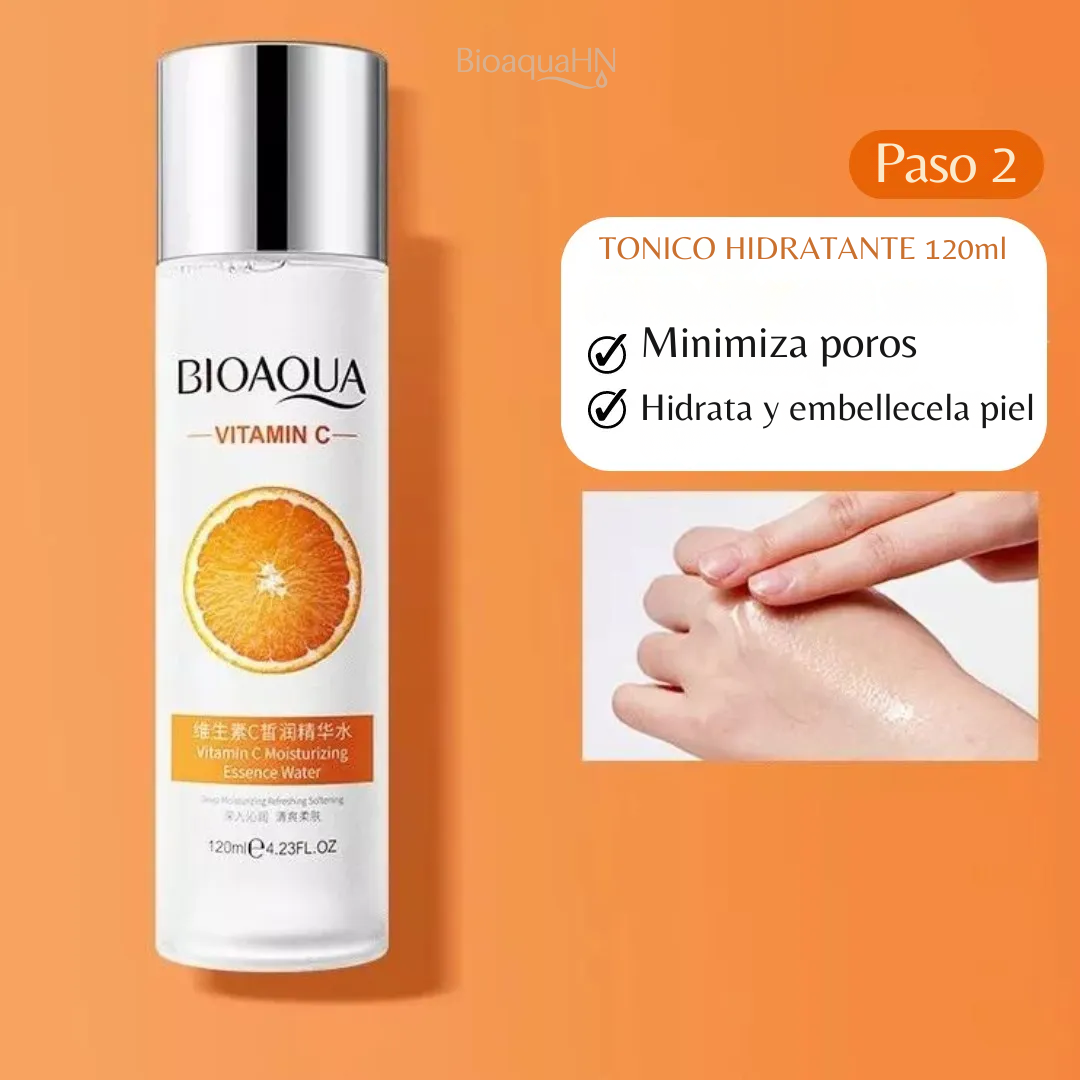 Kit Skincare Vitamina C Antimanchas Aclarante Bioaqua